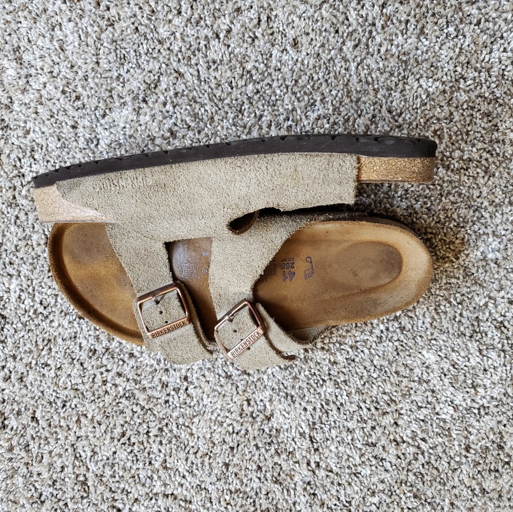 Birkenstocks suede straps, SOFT BED